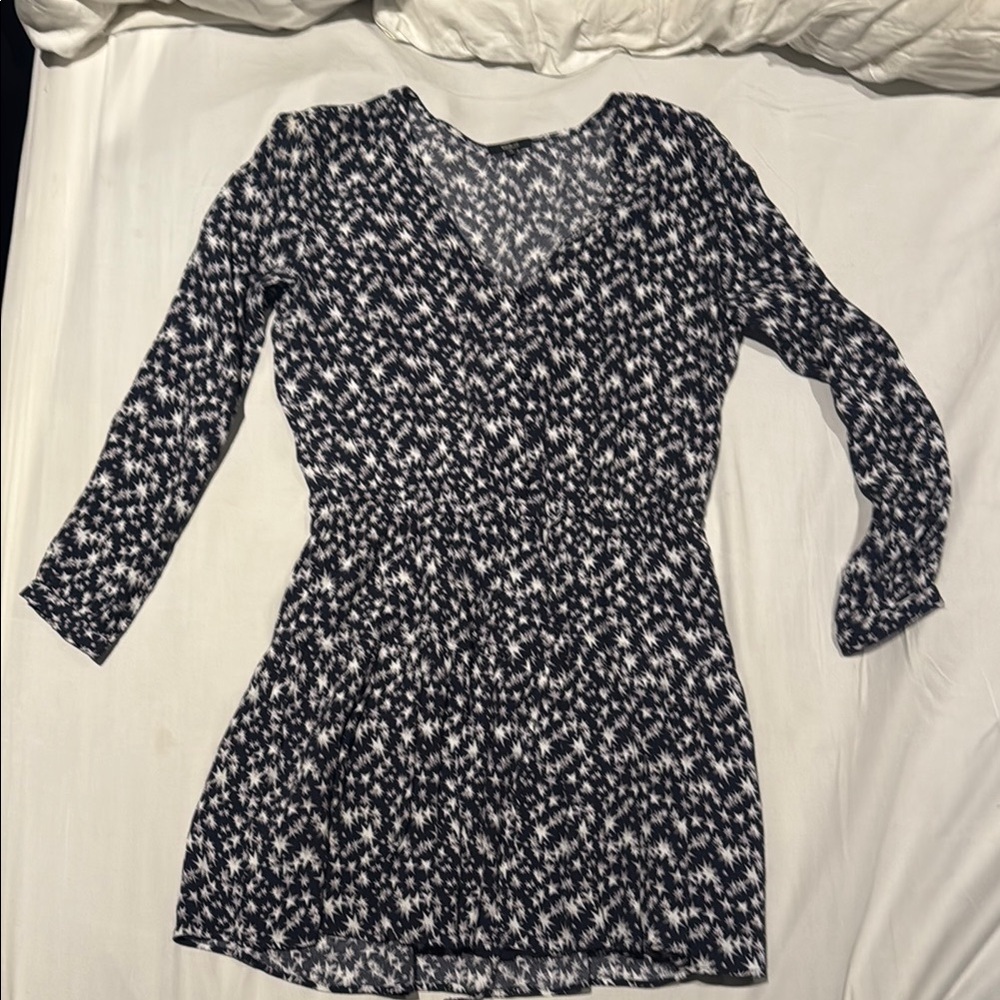 Black and White Patterned Dress